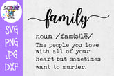 Family Definition SVG - Funny Family Definition - Home Decor